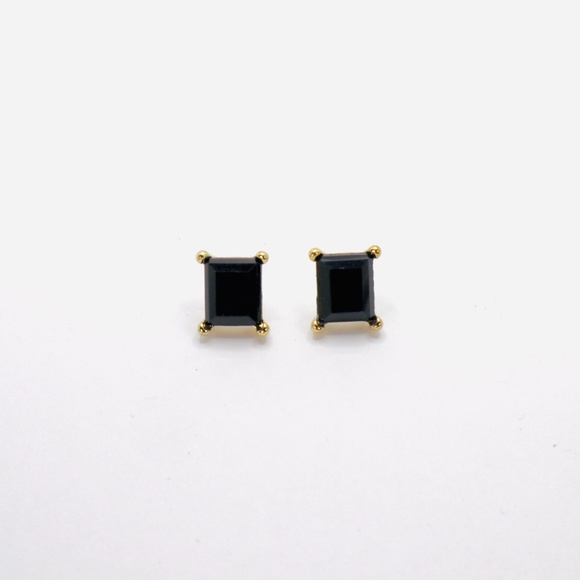 2 in 1 Marble Glitter Earrings Black Fashion Statement Chunky - Picture 2 of 3